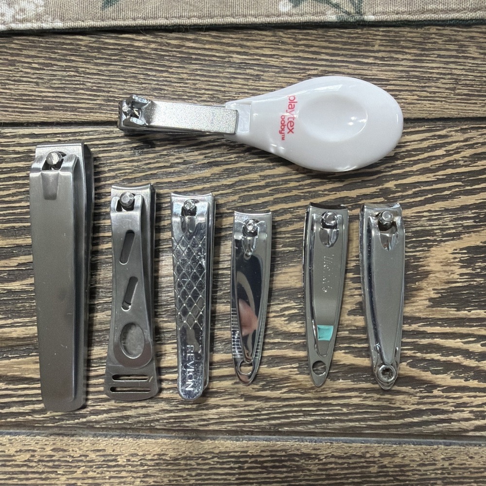 Lot Of 7 Finger Nail Clippers‎ Revlon Unbranded